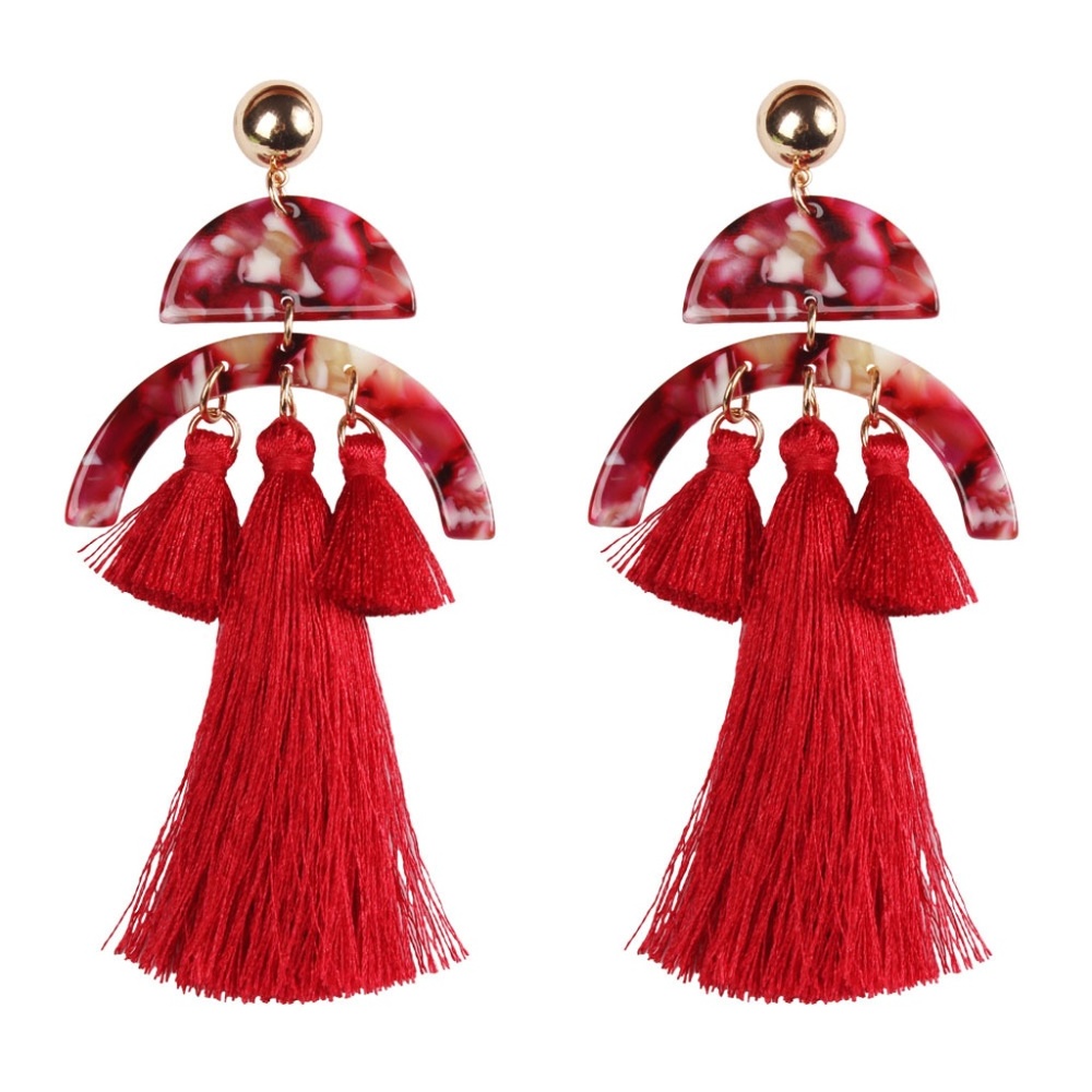 Bohemian Style Pierced Earrings - Picture 1 of 3